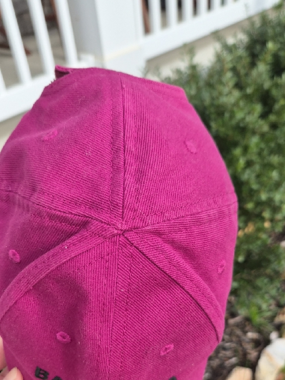 Authentic Balenciaga Fuchsia Logo Baseball Cap - Picture 11 of 16